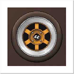 Pixelart Wheel Posters and Art